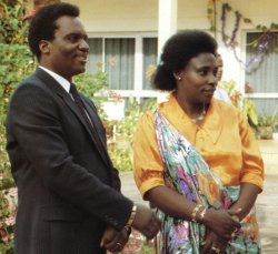 Juvénal Habyarimana et son épouse Agathe Kanziga