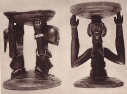 Sièges sculptés Bakuba - Musée du Congo belge